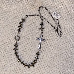 Silver cross necklace